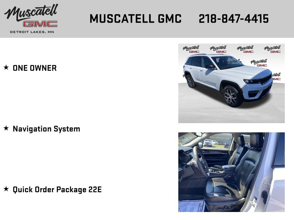 Used 2023 Jeep Grand Cherokee Limited w/ Trailer Tow Prep Group (B) AWD/4WD image 6