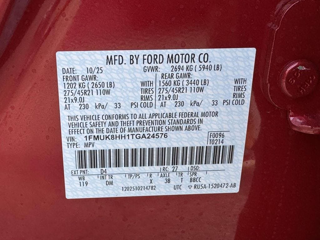 New 2026 Ford Explorer Platinum w/ LUX Leather Package AWD/4WD image 26