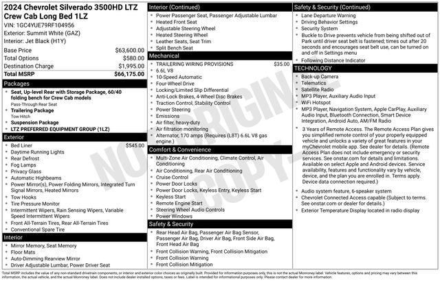 Used 2024 Chevrolet Silverado 3500 LTZ AWD/4WD image 35