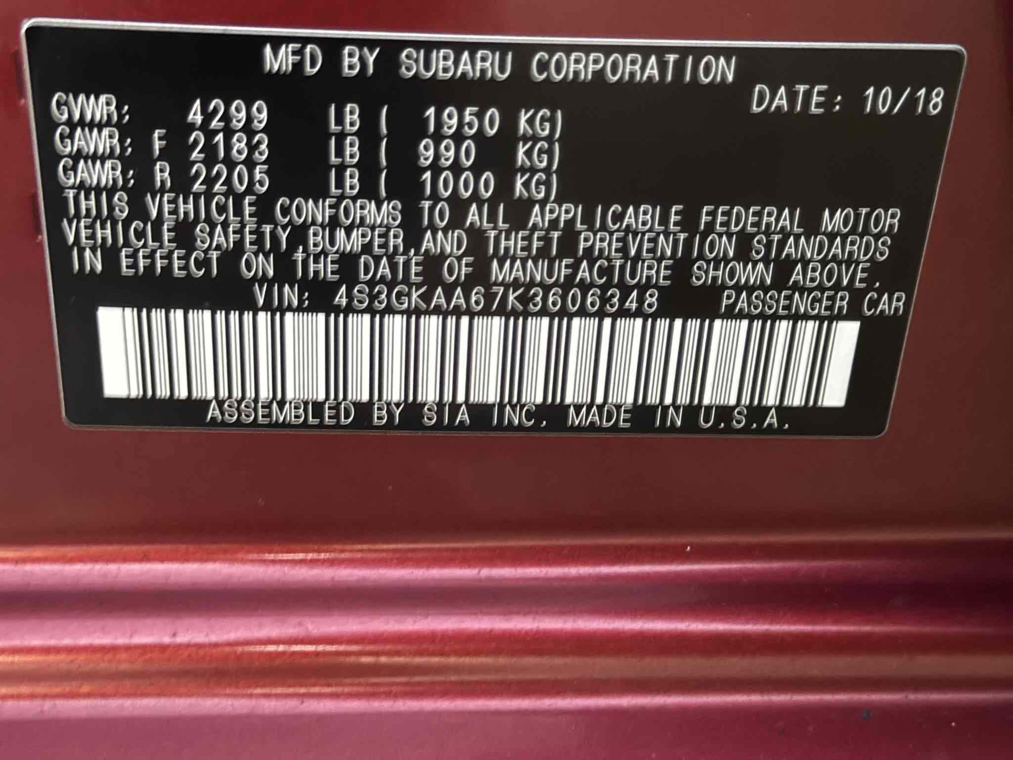 Used 2019 Subaru Impreza 2.0i image 90