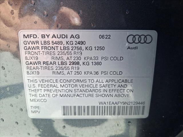 Used 2022 Audi Q5 2.0T Premium Plus w/ Premium Plus Package AWD/4WD image 21