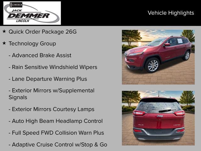 Used 2015 Jeep Cherokee Limited w/ Luxury Group AWD/4WD image 24