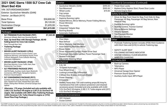 Used 2021 GMC Sierra 1500 SLT w/ SLT Premium Plus Package image 6