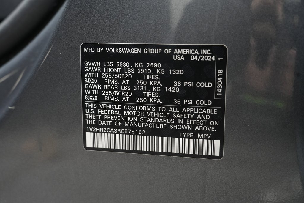 Used 2024 Volkswagen Atlas SE image 65