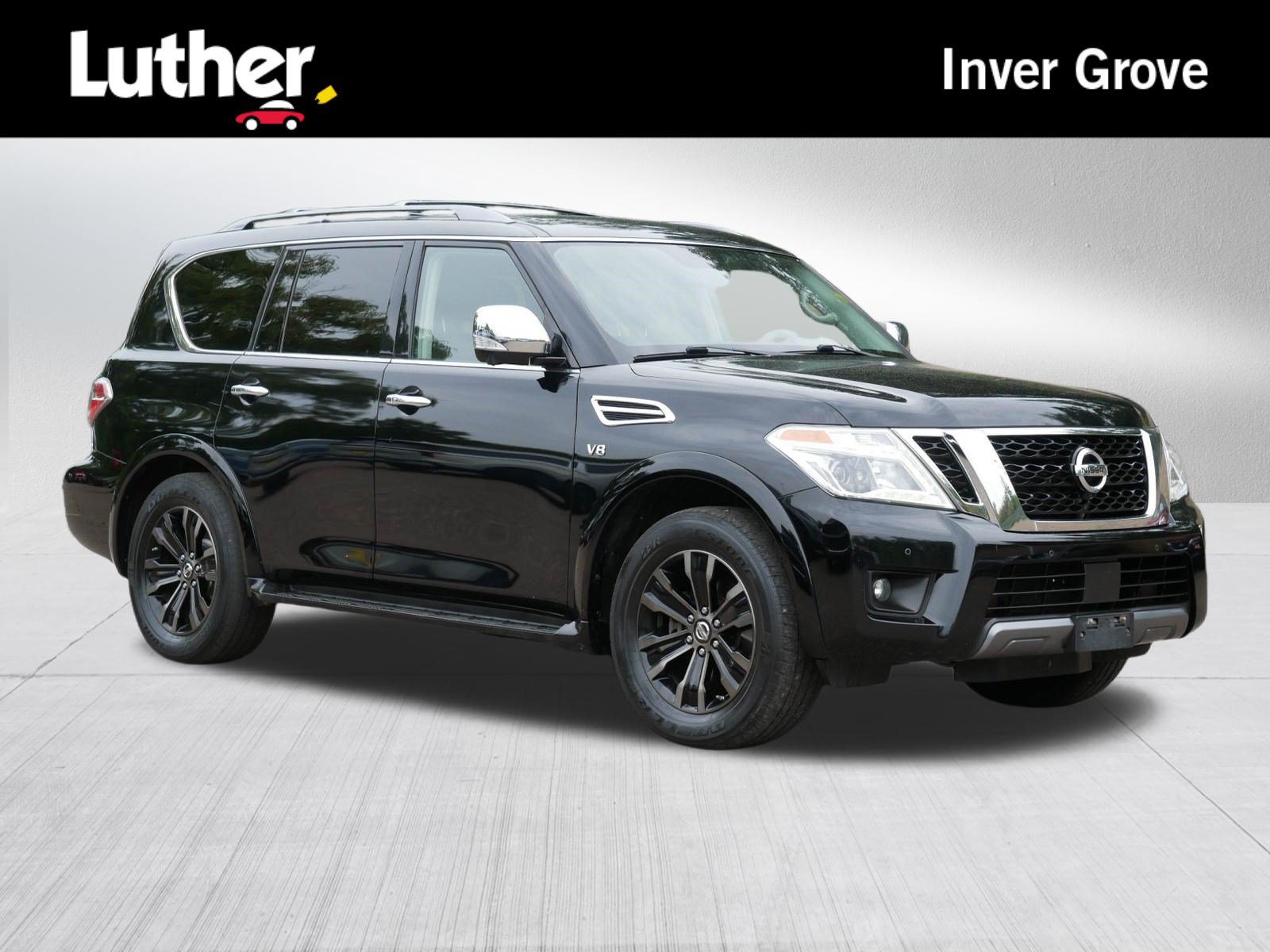Certified 2019 Nissan Armada Platinum w/ Captain's Chairs Package AWD/4WD image 1