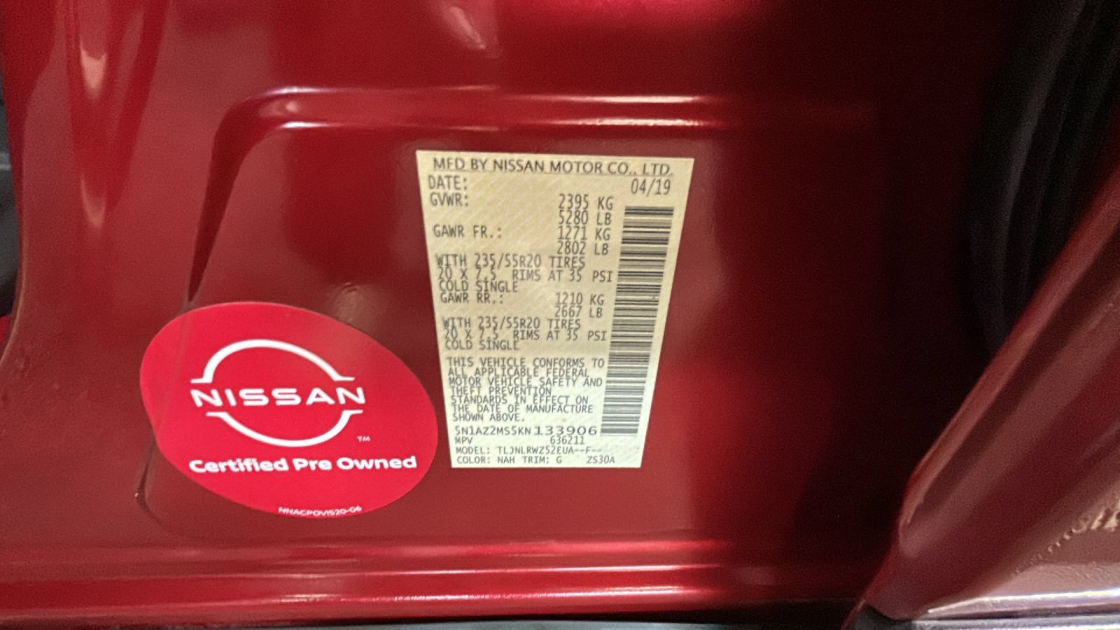 Used 2019 Nissan Murano SL w/ SL Technology Package AWD/4WD image 16