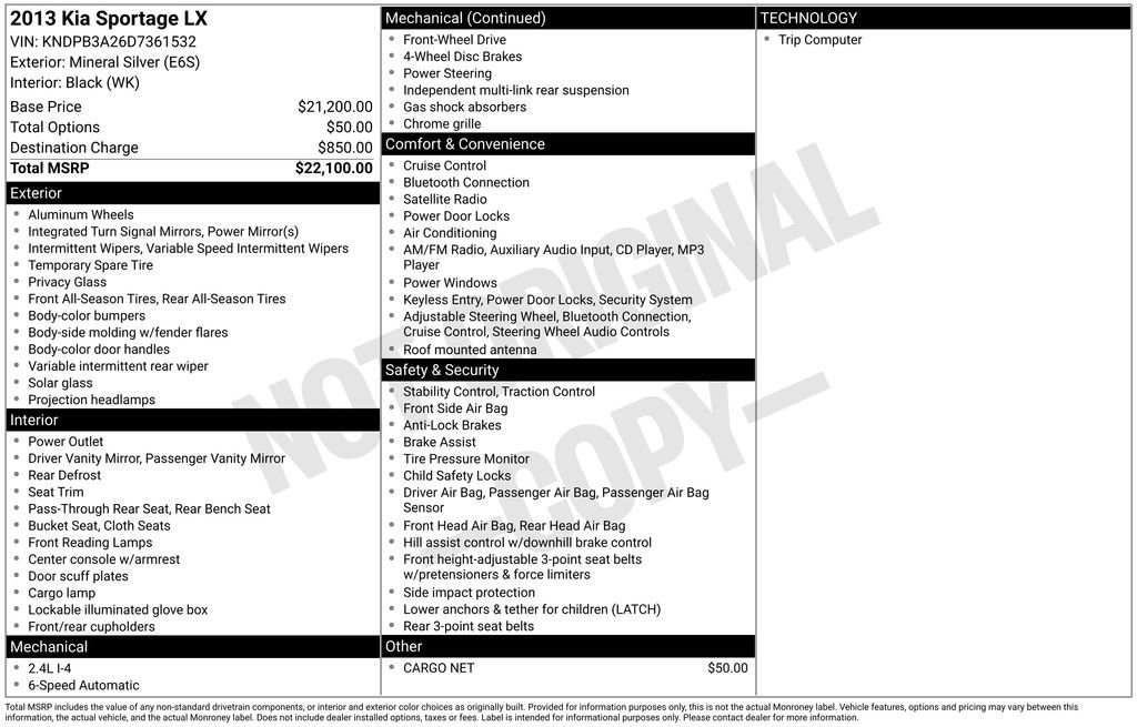 Used 2013 Kia Sportage LX image 3