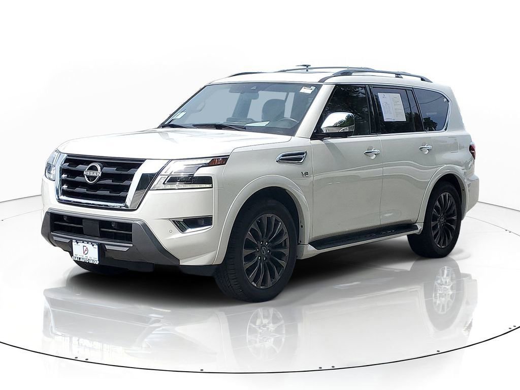 Used 2022 Nissan Armada Platinum w/ Captain's Chairs Package AWD/4WD image 2