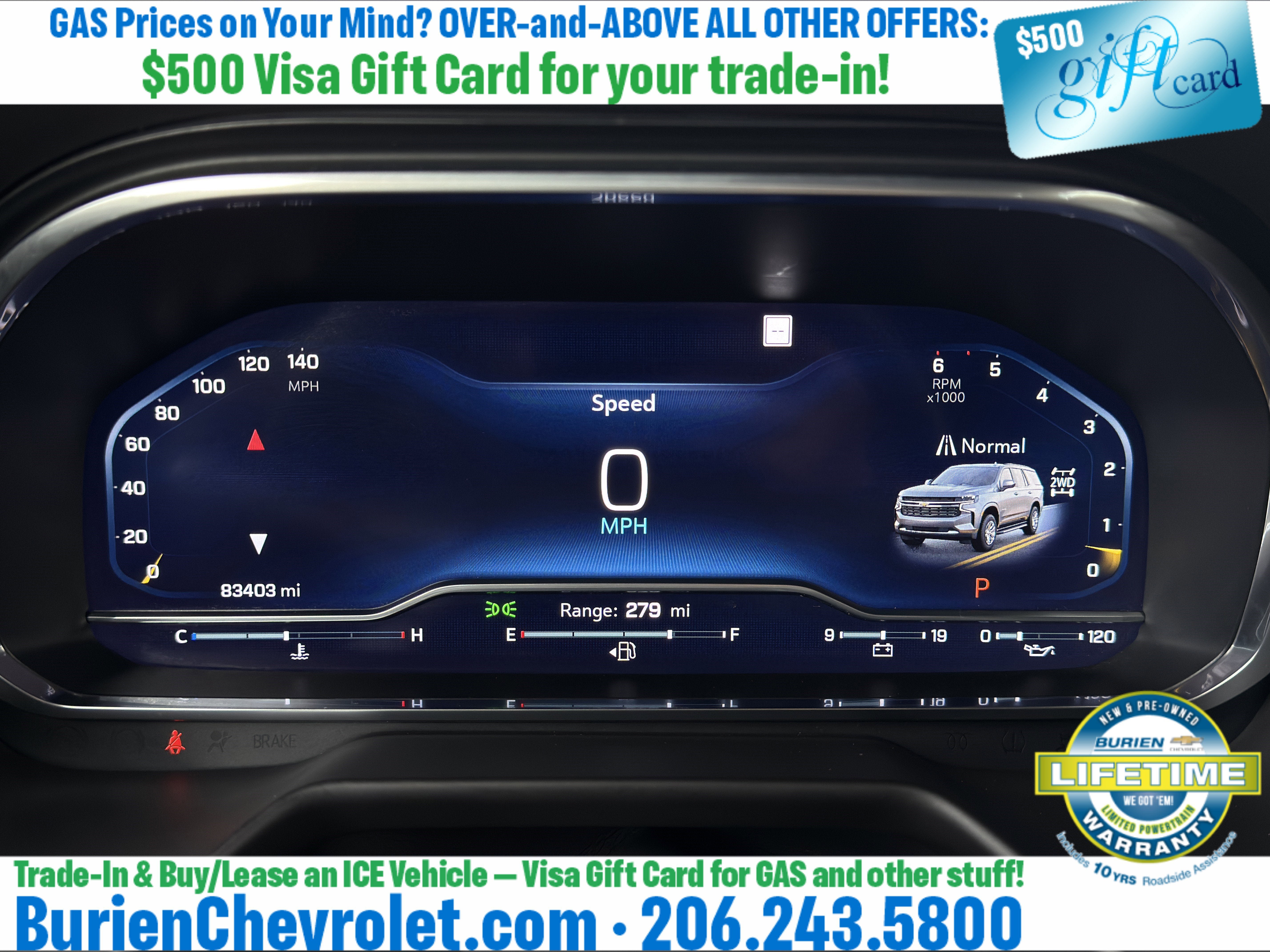 Used 2022 Chevrolet Suburban Z71 w/ Luxury Package AWD/4WD image 14