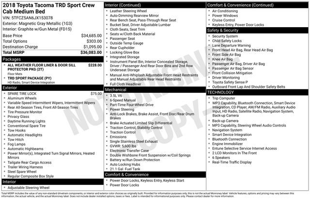 Used 2018 Toyota Tacoma TRD Sport AWD/4WD image 13