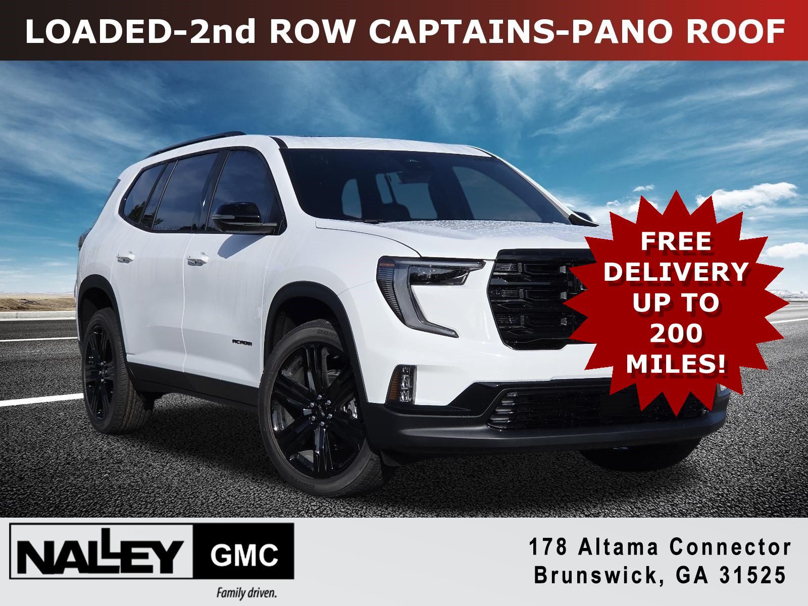 New 2026 GMC Acadia Elevation w/ Black Edition