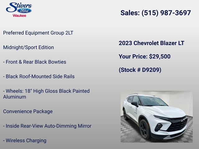 Used 2023 Chevrolet Blazer LT w/ Convenience Package AWD/4WD image 7