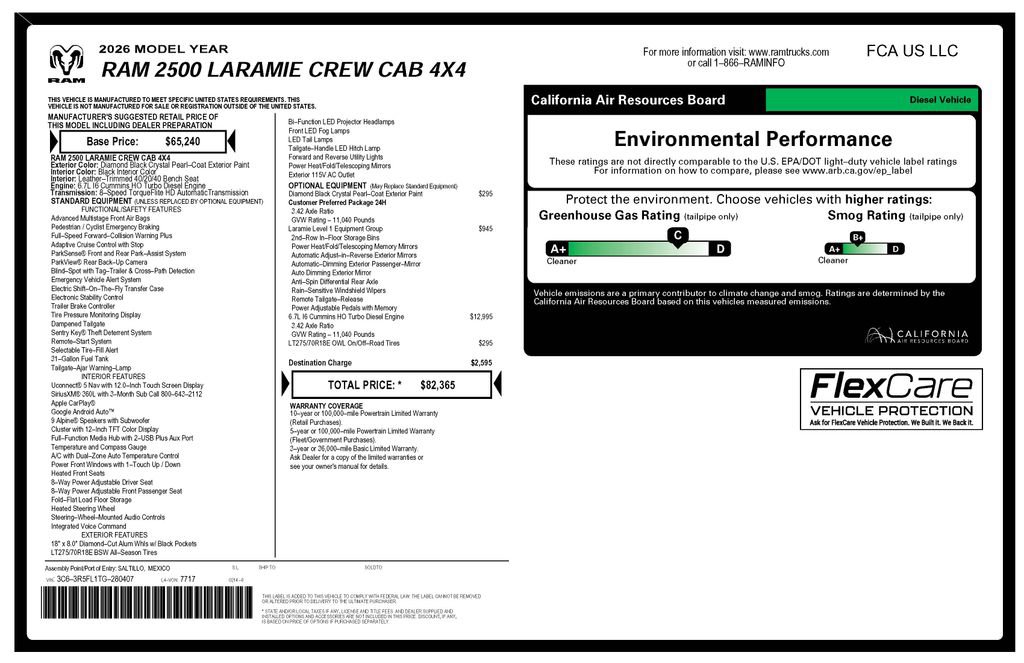 Certified 2026 RAM 2500 Laramie AWD/4WD image 4