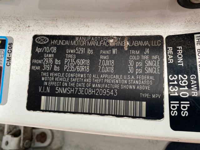 Used 2008 Hyundai Santa Fe Limited image 24