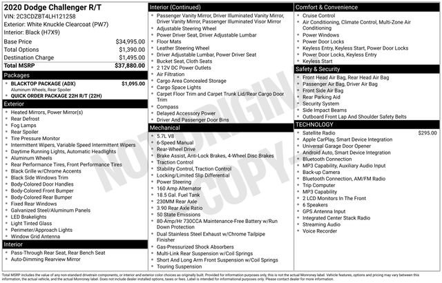 Used 2020 Dodge Challenger R/T w/ Blacktop Package image 7