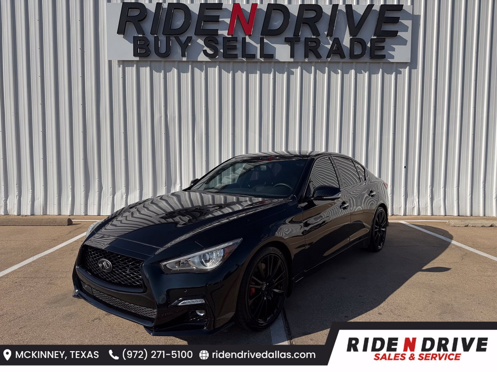 Used 2024 INFINITI Q50 Red Sport 400 w/ Black Opal Edition RWD image 1