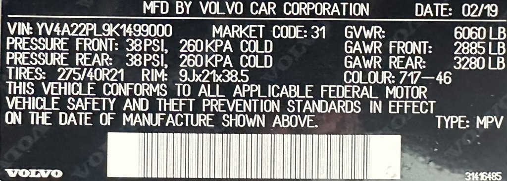 Used 2019 Volvo XC90 T6 Inscription w/ Advanced Package image 38