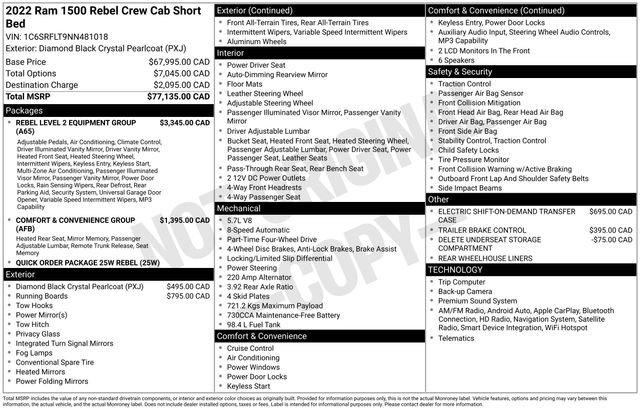 Used 2022 RAM 1500 Rebel w/ Rebel Level 2 Equipment Group AWD/4WD image 24