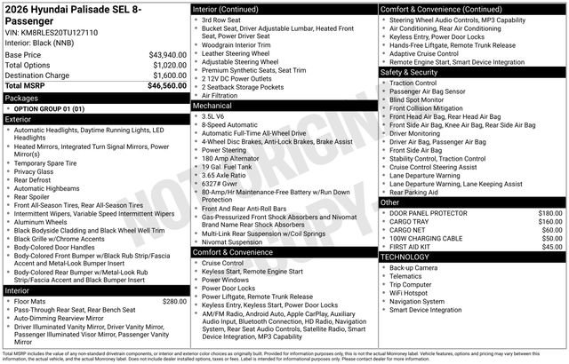 New 2026 Hyundai Palisade SEL AWD/4WD image 4