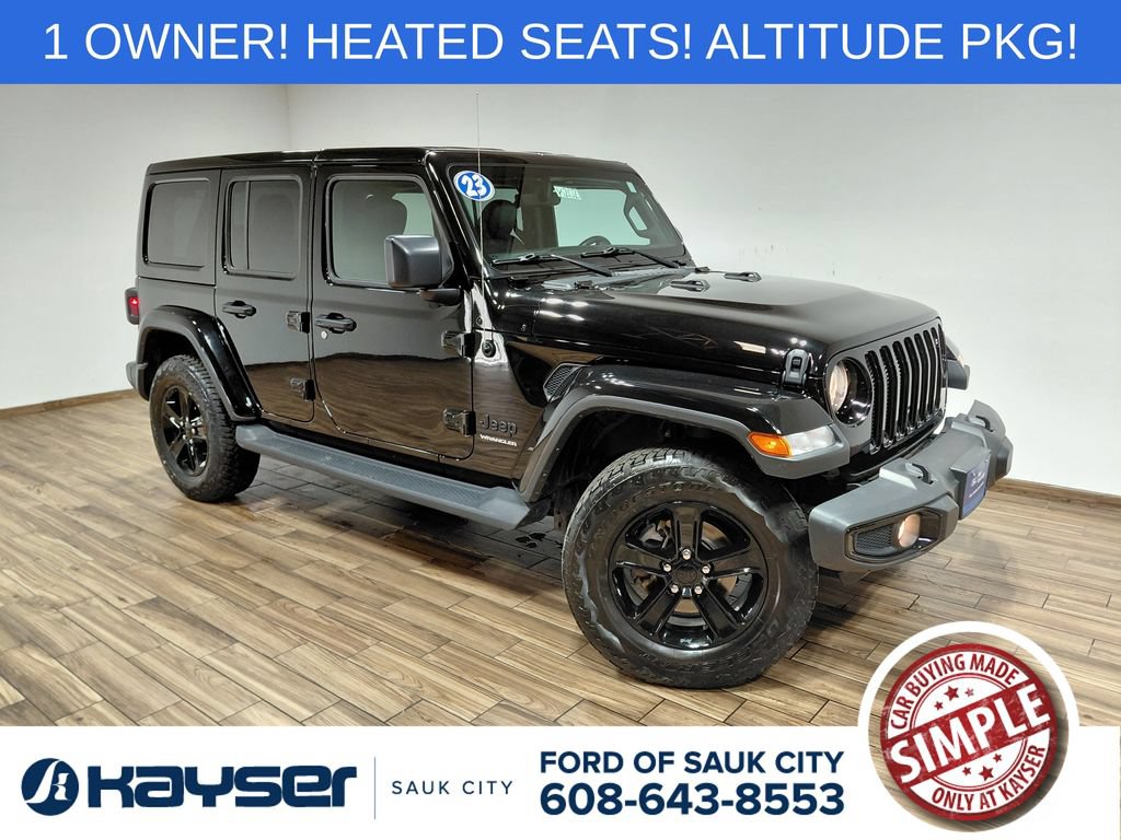 Used 2023 Jeep Wrangler Unlimited Sahara AWD/4WD image 1