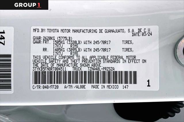 Certified 2024 Toyota Tacoma SR5 w/ SR5 Upgrade Package RWD image 36