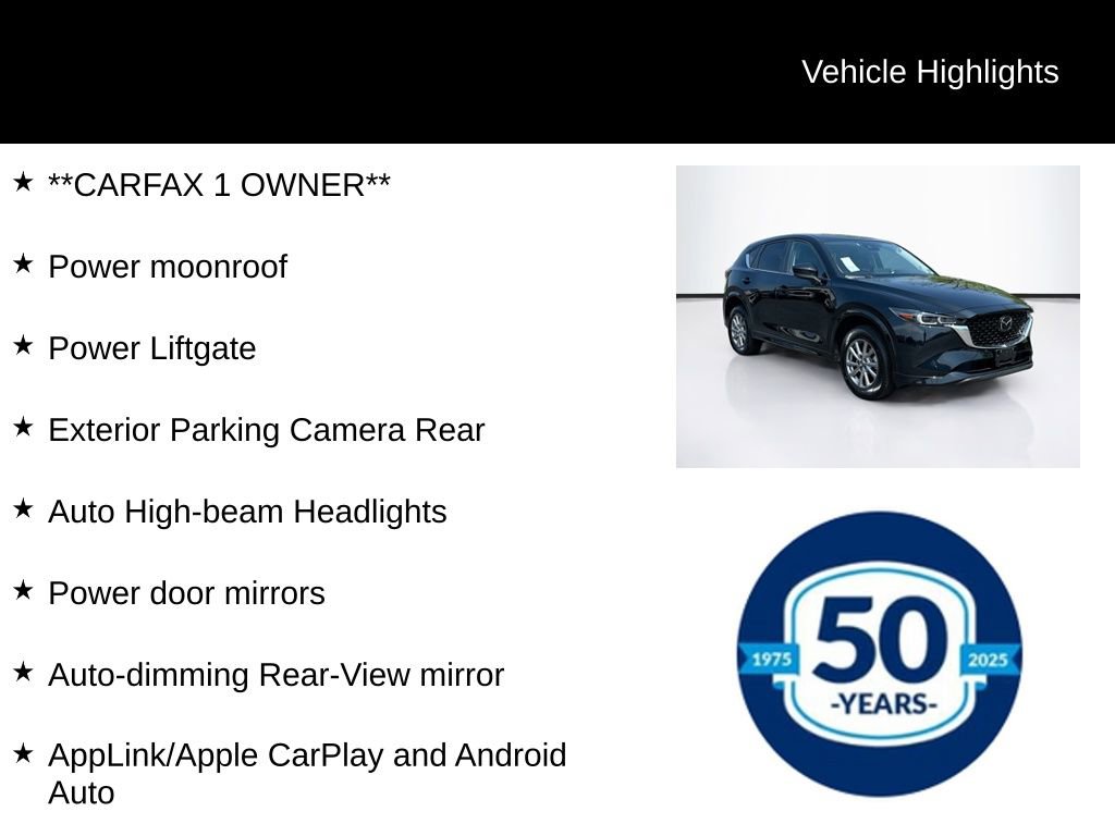 Used 2025 MAZDA CX-5 AWD 2.5 S w/ Preferred Package image 7