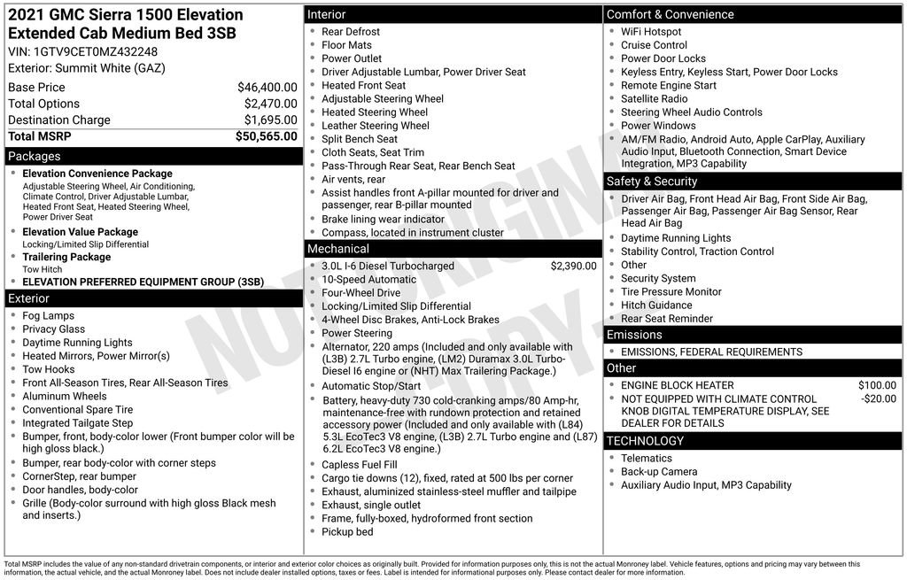 Certified 2021 GMC Sierra 1500 Elevation image 8