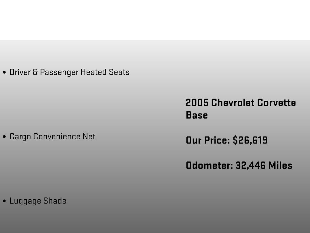 Used 2005 Chevrolet Corvette Coupe w/ Preferred Equipment Group image 24