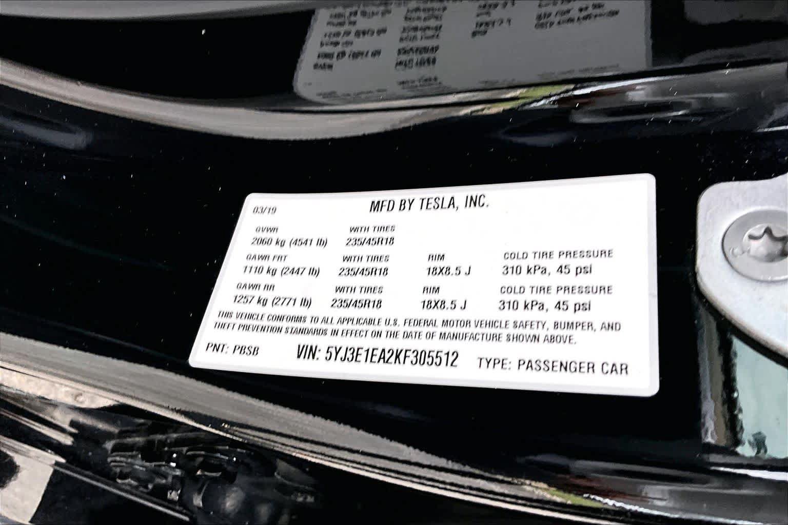 Used 2019 Tesla Model 3 Long Range RWD image 33