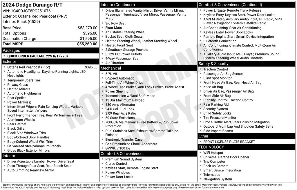 Certified 2024 Dodge Durango R/T image 44