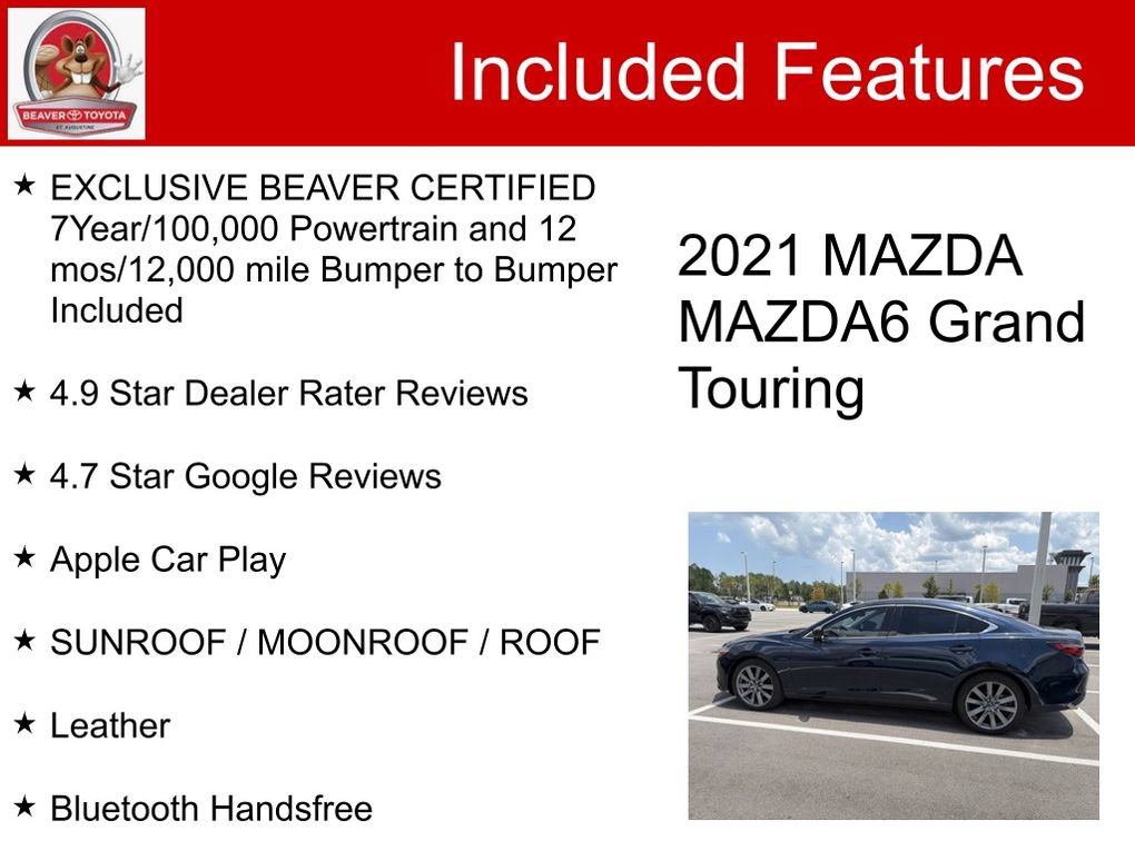 Used 2021 MAZDA MAZDA6 Grand Touring FWD image 5