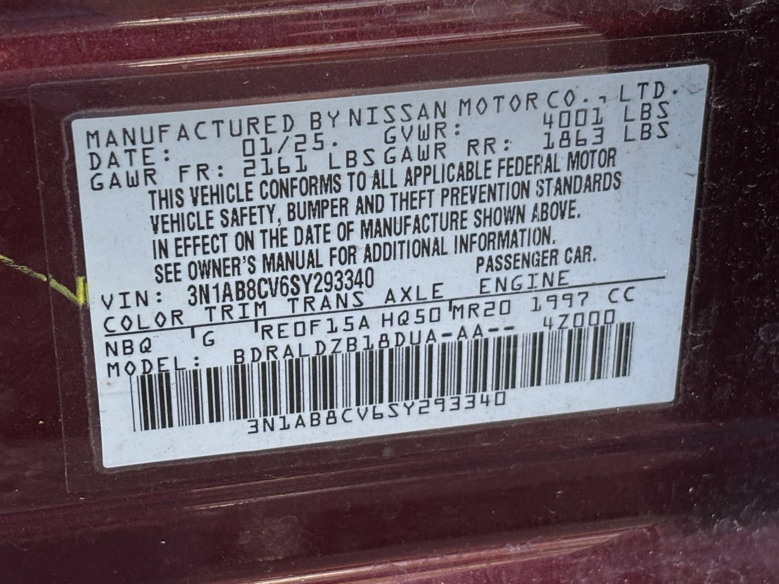 Used 2025 Nissan Sentra SV FWD image 27