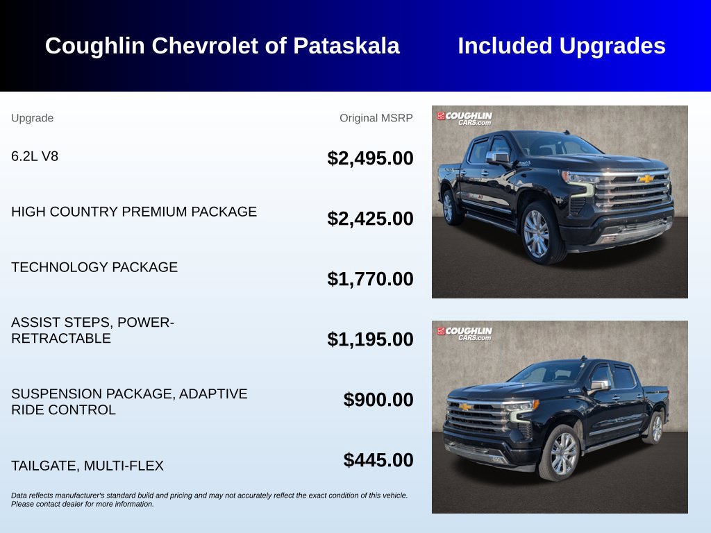 Used 2023 Chevrolet Silverado 1500 High Country w/ High Country Premium Package AWD/4WD image 3