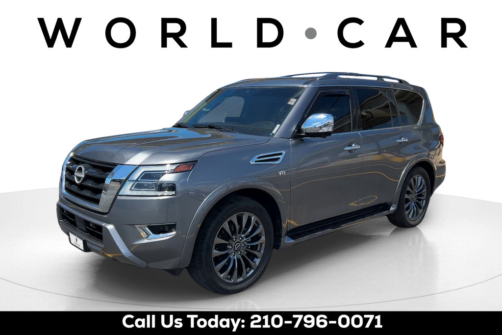 Used 2021 Nissan Armada Platinum w/ Captain's Chairs Package RWD image 3