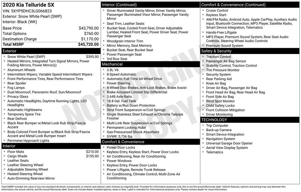 Used 2020 Kia Telluride SX image 6