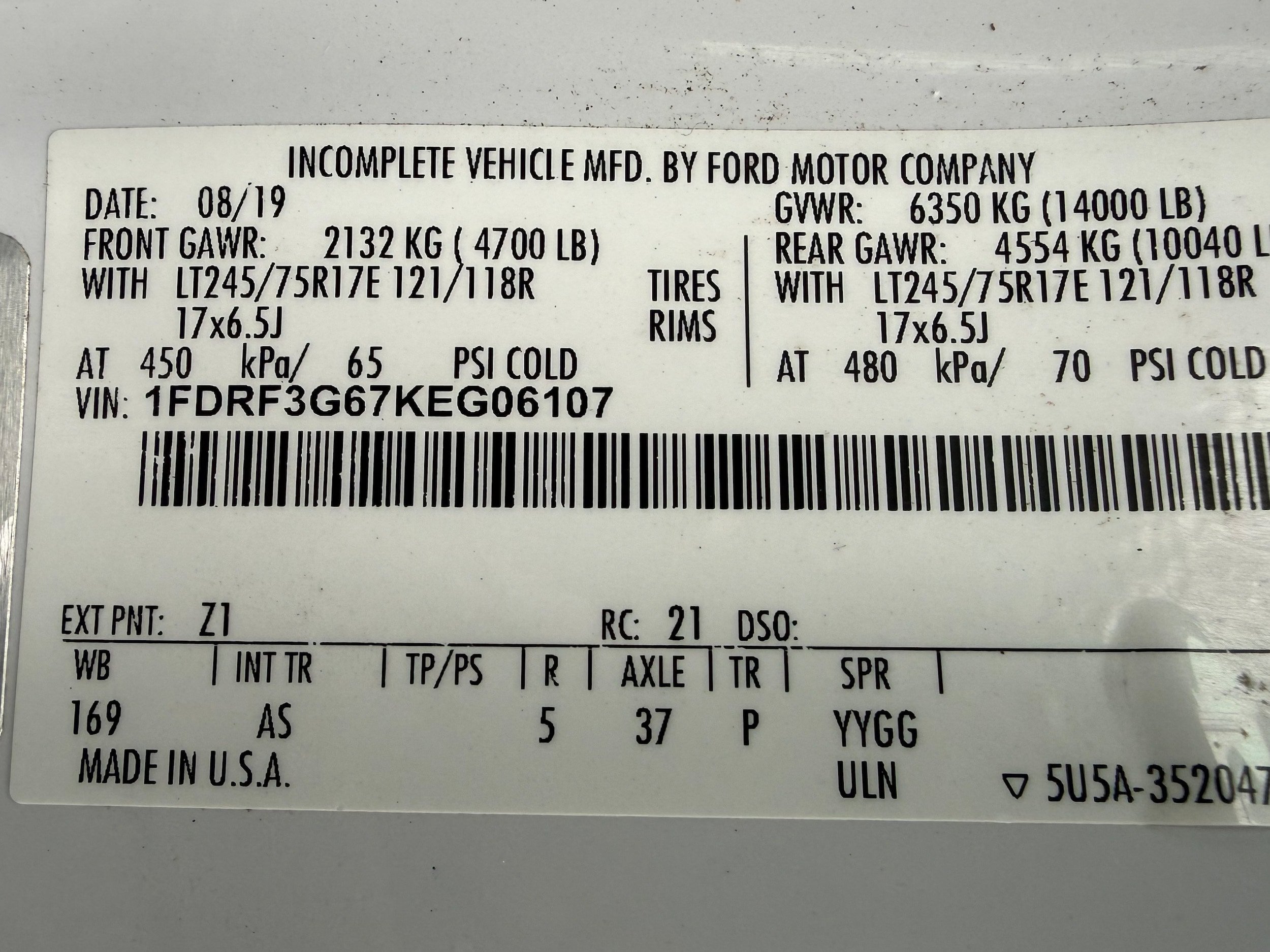 Used 2019 Ford F350 XL w/ XL Value Package RWD image 24