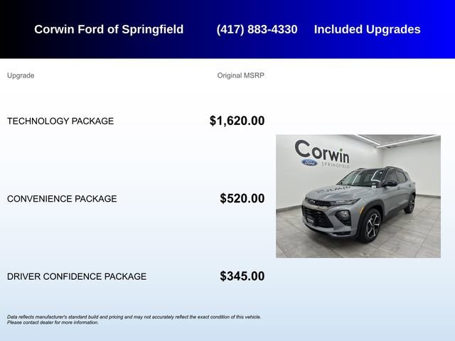 Used 2023 Chevrolet TrailBlazer RS w/ Technology Package image 5