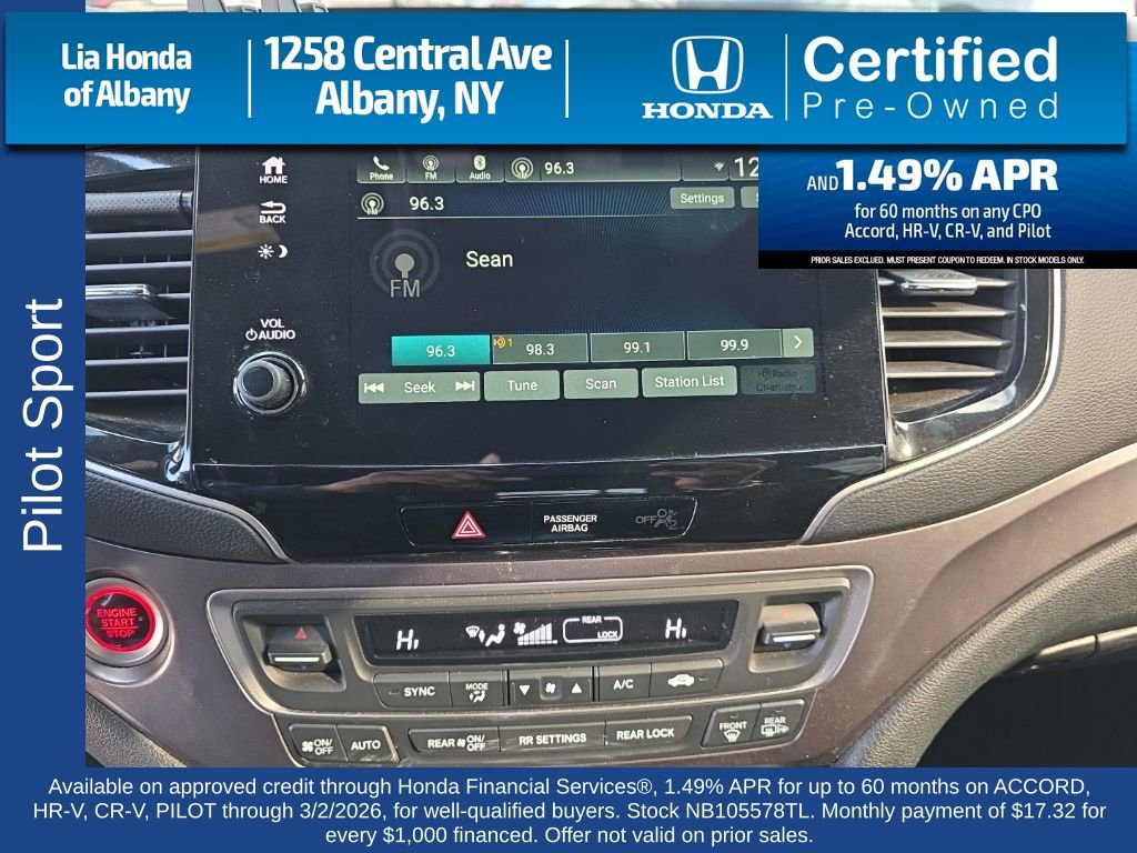 Certified 2022 Honda Pilot Sport image 16