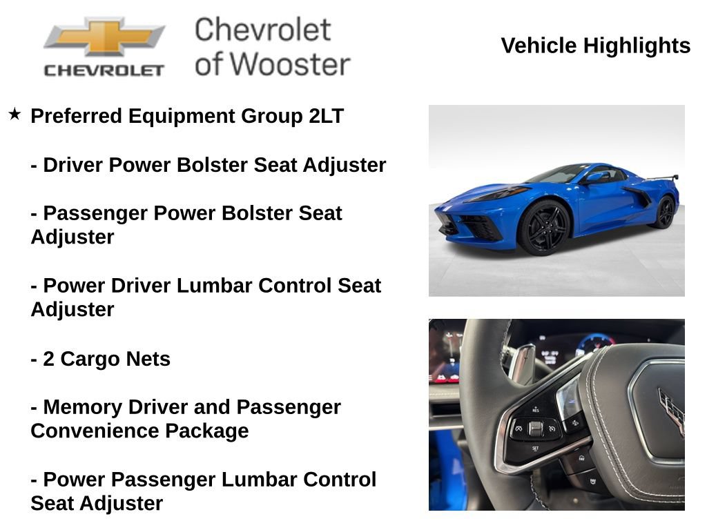 New 2026 Chevrolet Corvette Stingray Preferred Conv w/ Battery Protection Package RWD image 2