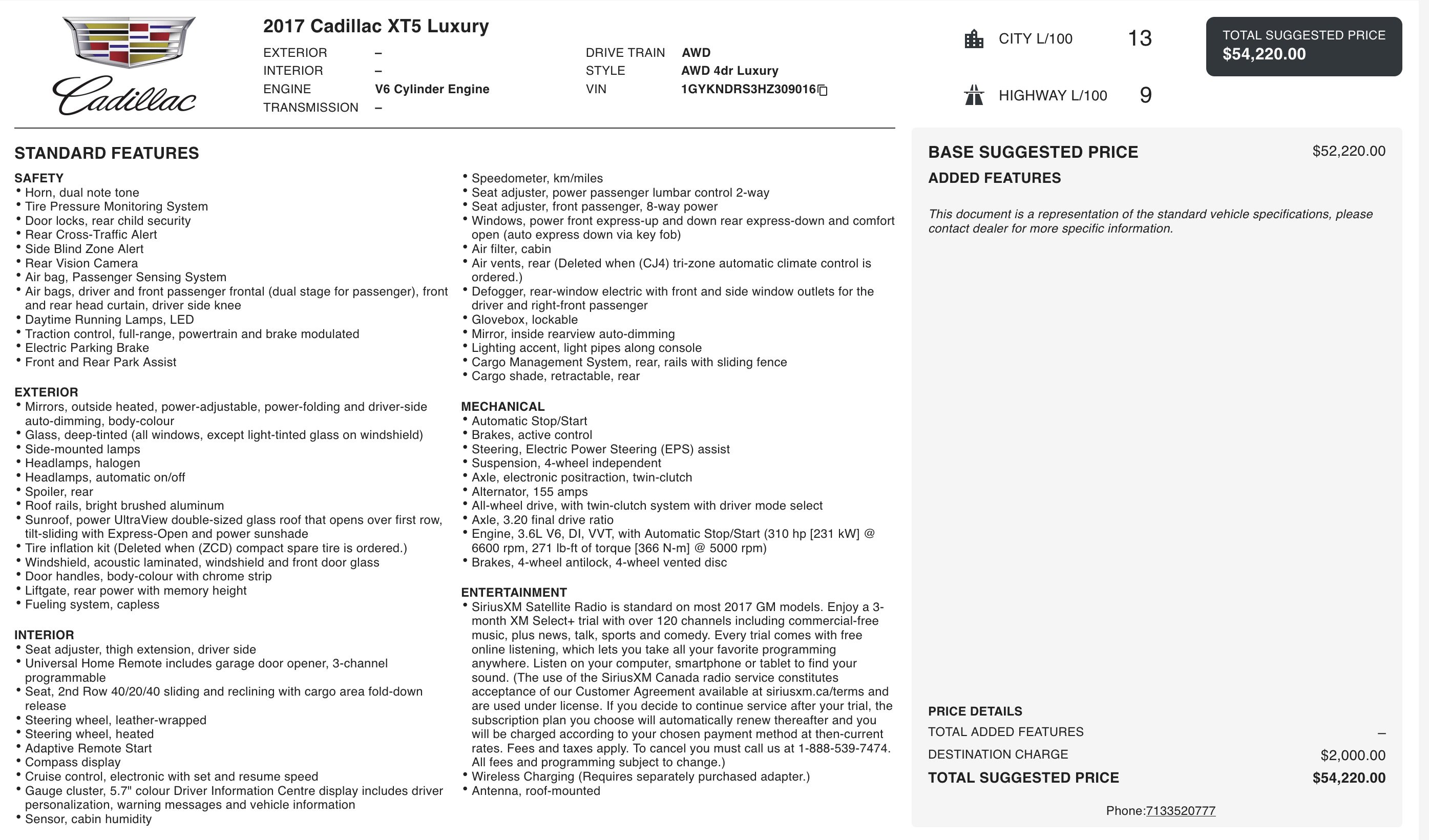 Used 2017 Cadillac XT5 Luxury image 3