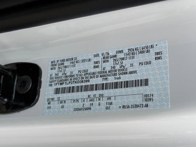 New 2026 Ford F150 XL w/ Equipment Group 103A High image 25