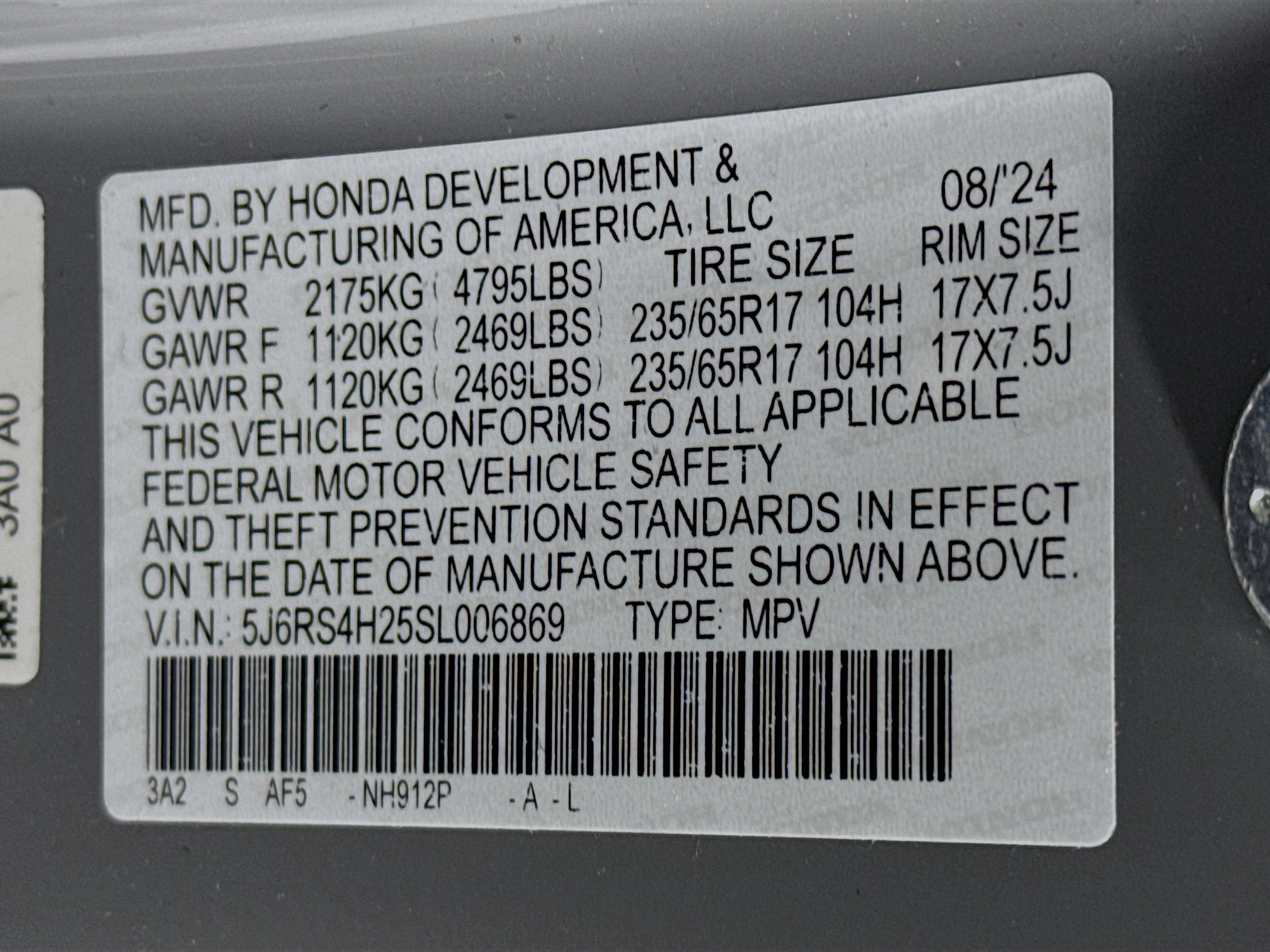 Certified 2025 Honda CR-V LX image 29