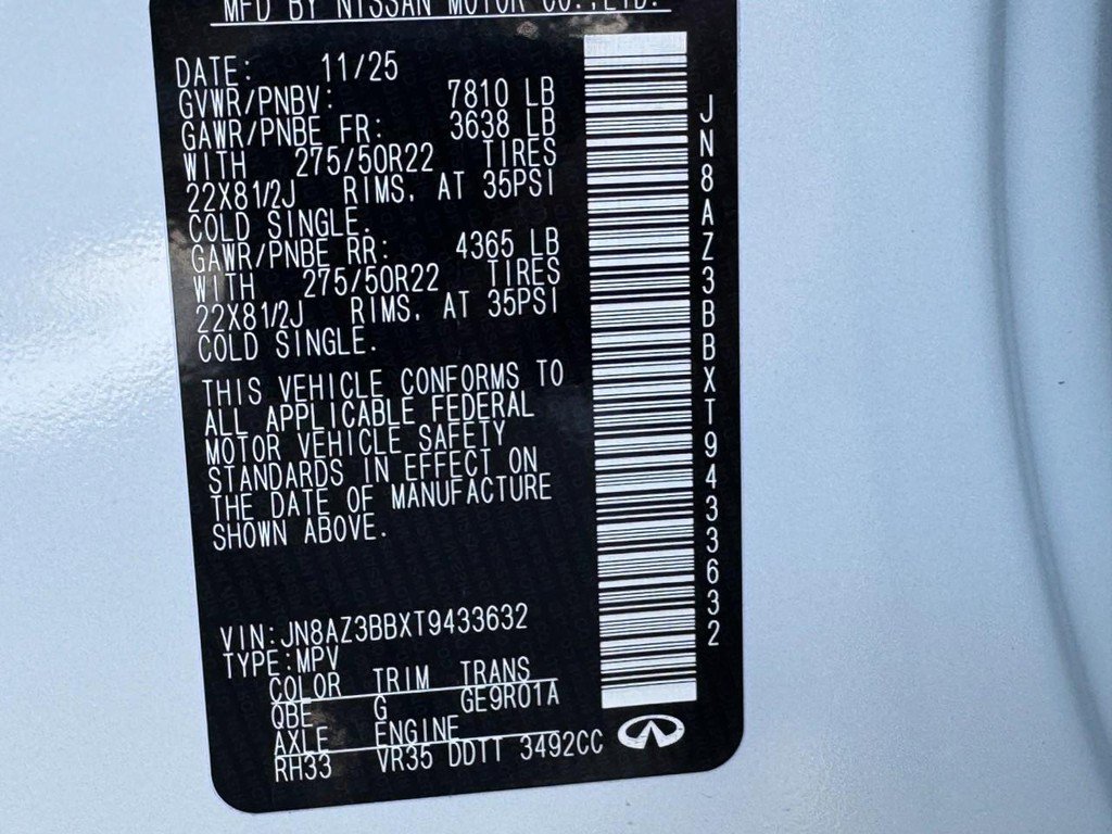 New 2026 INFINITI QX80 Luxe w/ Cargo Package image 16