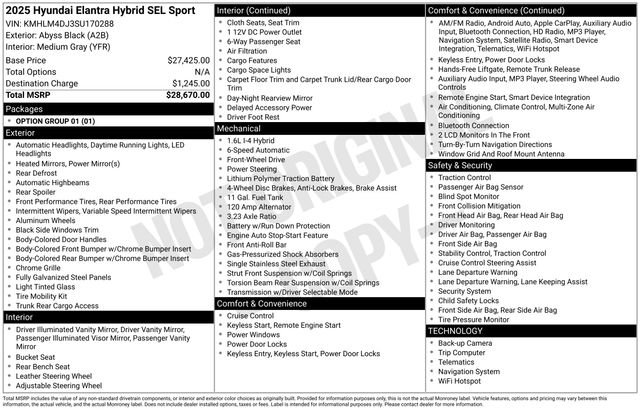 Used 2025 Hyundai Elantra SEL image 31