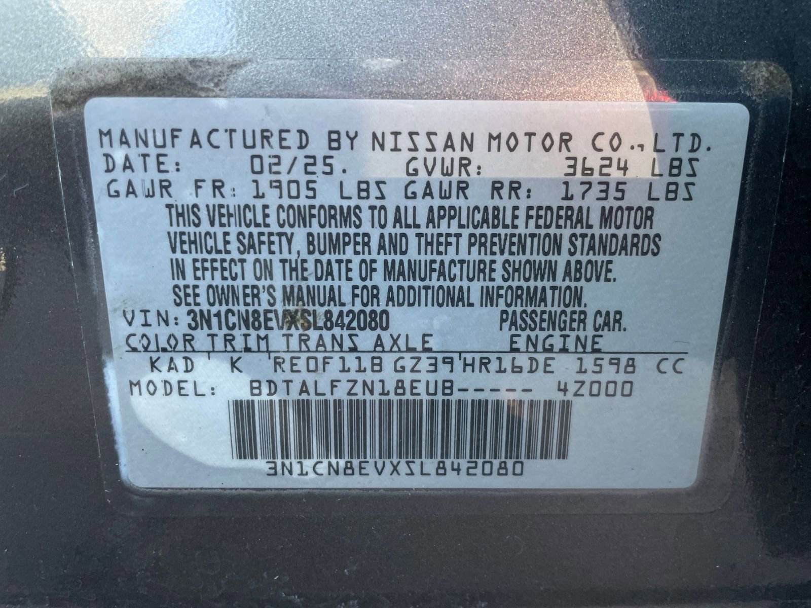 Used 2025 Nissan Versa SV image 27