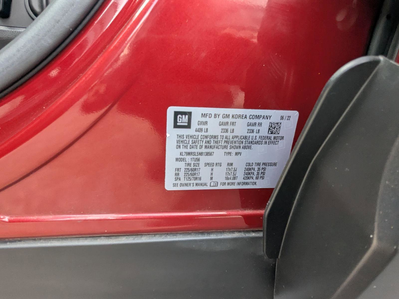 Certified 2022 Chevrolet TrailBlazer LT w/ Convenience Package image 30