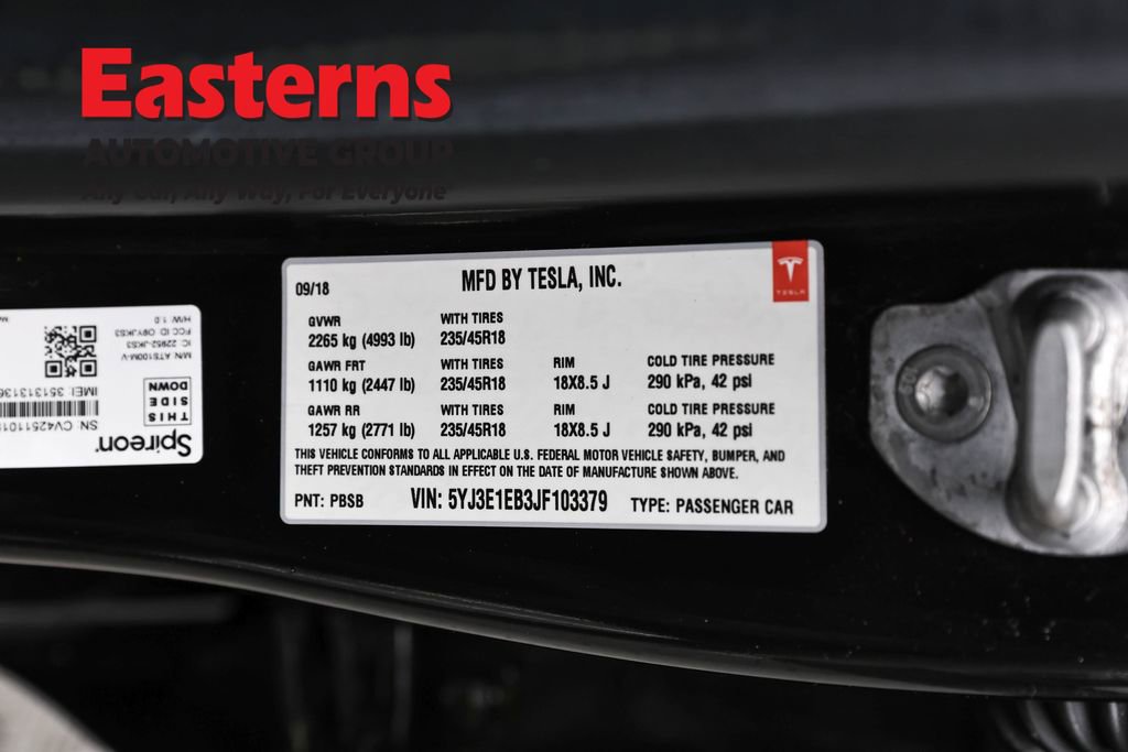 Used 2018 Tesla Model 3 Long Range AWD/4WD image 30