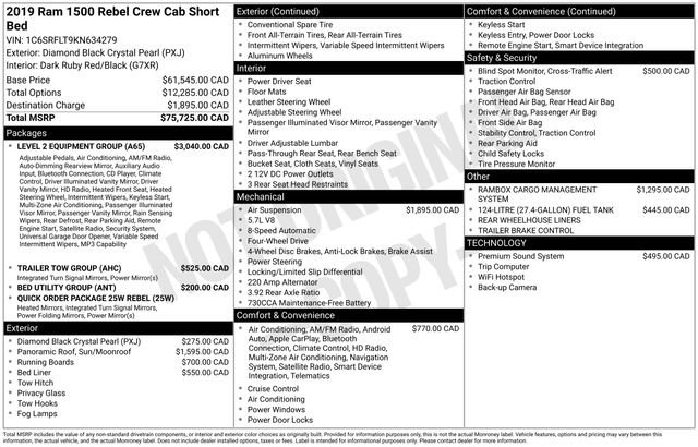 Used 2019 RAM 1500 Rebel w/ Level 2 Equipment Group AWD/4WD image 31