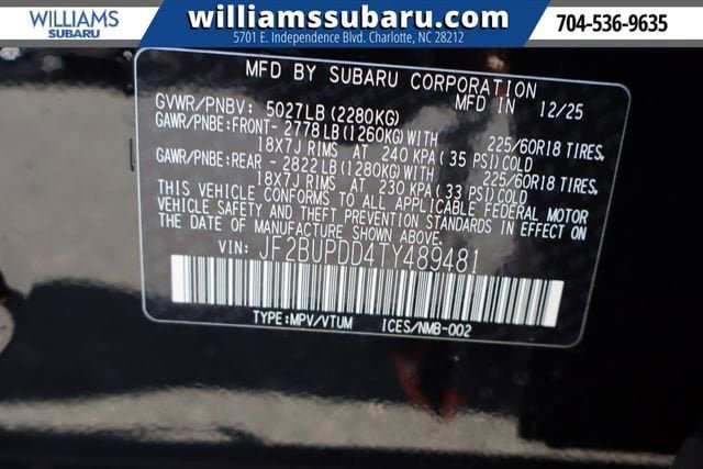 New 2026 Subaru Outback Limited w/ Premium/Limited Package AWD/4WD image 25