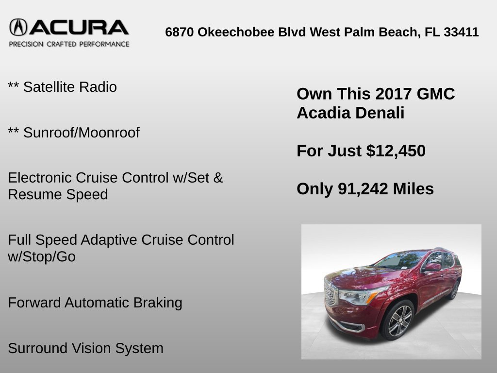 Used 2017 GMC Acadia Denali w/ Technology Package FWD image 18